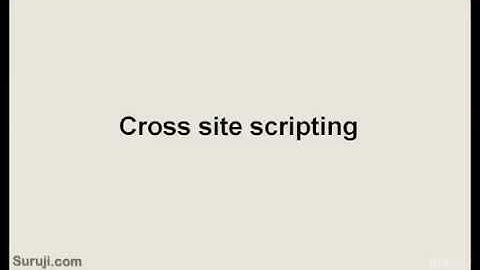 Penetration testing - Getting Started With Cross Site Scripting (XSS)