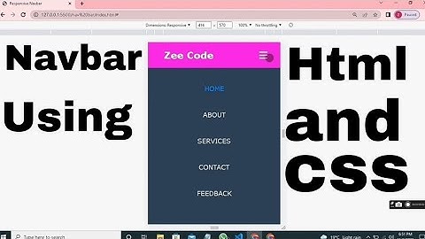 Create  Responsive Navbar WITHOUT Any JavaScript!