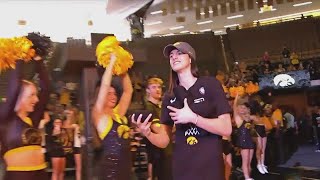 Iowa basketball: Caitlin Clark, Hawkeye women introduced during postseason celebration