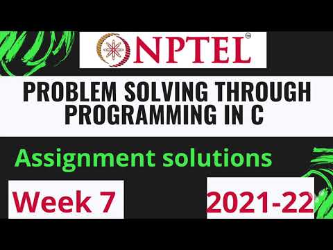 NPTEL | Problem