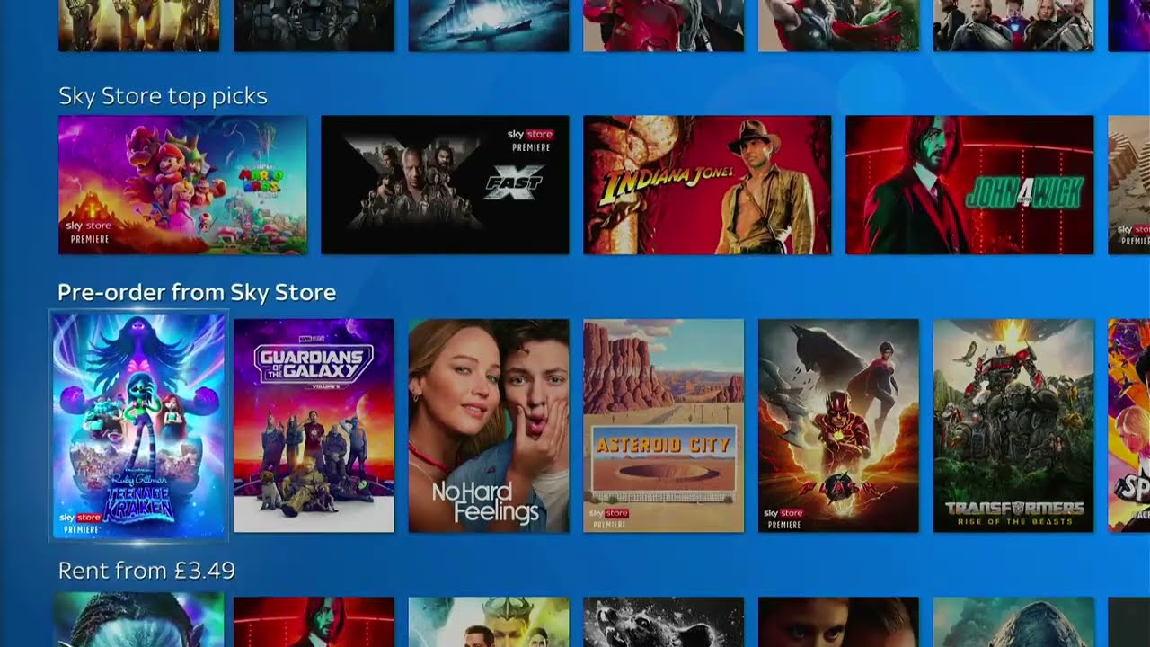 Sky Q Walkthrough June-July 2023 (HD) - Part 2 (Start Up, Sky Live, VIP, Intro, HDR Setup Videos)