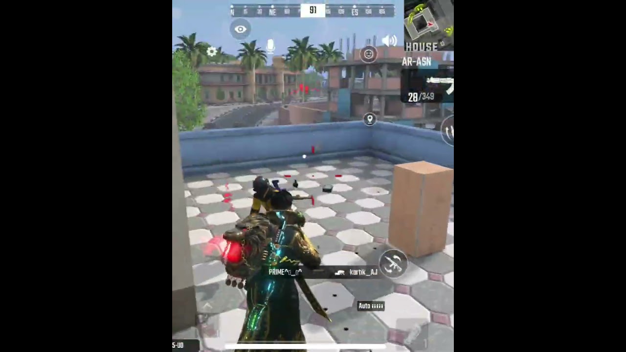 1v2 JUST 10 SECOND FULLY RUSH GAMEPLAY.....  