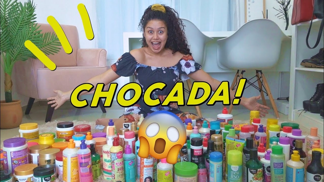 FIZ A LIMPA, DESAPEGUEI E MOSTREI MEUS PRODUTOS DE CABELO PELA PRIMEIRA VEZ NA VIDA! 😱😱🔥💖