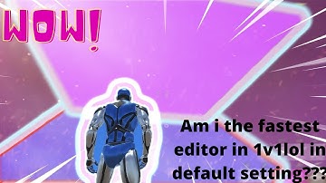 Am I fastest editor on 1V1.lol on default settings   #shorts #1v1lolmobile
