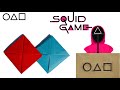 How To Make Ddakji From Squid Game 🟦🟥 | Easy Origami Ddakji In Squid Game | Ddakji Making A4 Paper