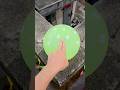 Experiment: Will a water balloon explode when it rolls down from a tall building? 💥🎈 #watermelon