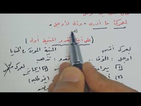 لعمرك ما أدري وإني لأوجل على أينا تغدو المنية أول