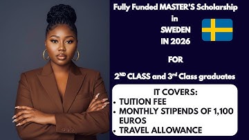 Study in Sweden for FREE! | Complete SI Scholarship 2025 Application Guide
