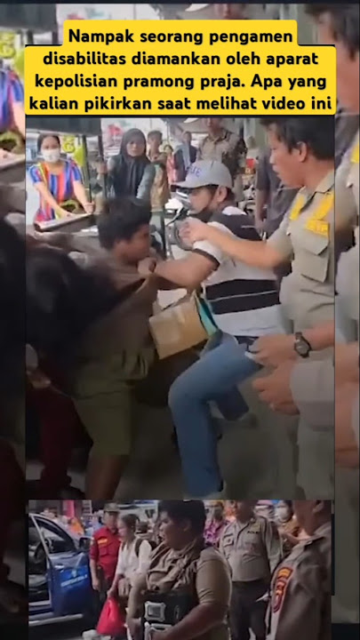 SATPOL-PP S3R3T DISABLED BUSKERS‼️#shorts #trending #viralvideo