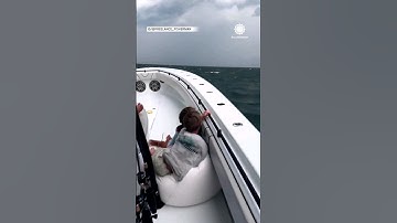 Intense Scene as Boat Outruns Storm | AccuWeather