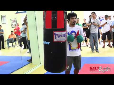 Manny Pacquiao - Road to Marquez - Heavy Bag Work