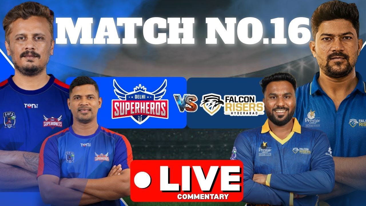 Ispl live Match Today 2026 | delhi superheroes vs falcon hyderabad | Indian street premier League