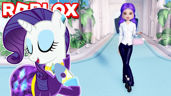 RARITY DESFILANDO no DRESS TO IMPRESS (Roblox) #LuliRarity