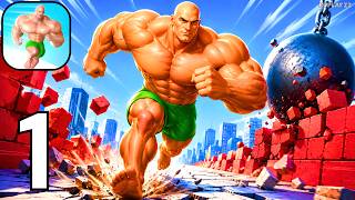 Muscle Rush - Destruction Run - Gameplay Walkthrough Part 1 (iOS, Android) screenshot 3
