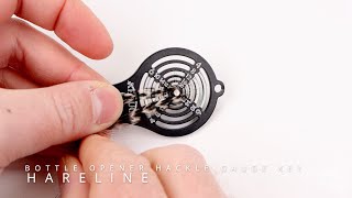 Hareline Bottle Opener Hackle Gauge Key