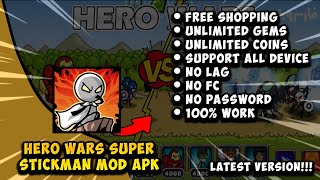 HERO WARS SUPER STICKMAN MOD APK [ NO PW ] || UPDATE!!! screenshot 2