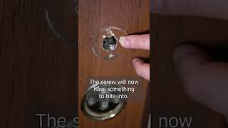 Loose door handle gets fixed