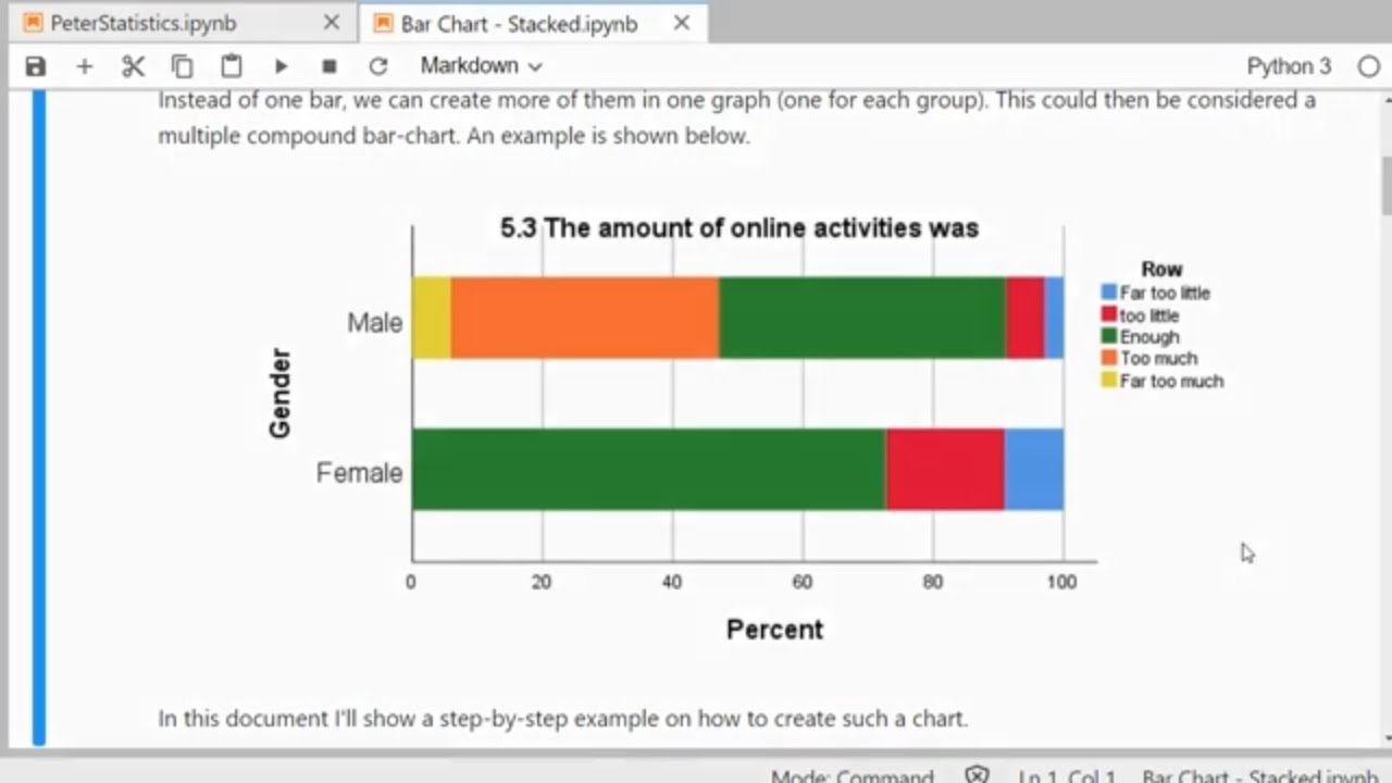 Python - Stacked Bar Chart - YouTube