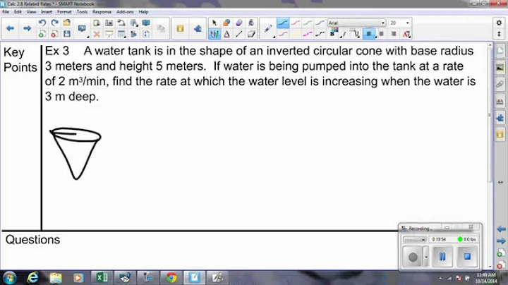 Calc 2.8 Related Rates
