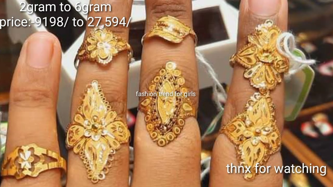 22K Traditional 6.800 Grams Ladies Gold Ring at Rs 45500 in Mumbai | ID:  2852088921673