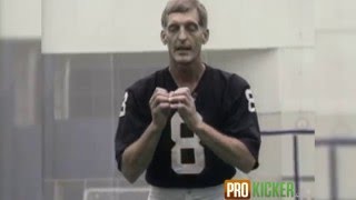 Ray Guy Punting Instruction - How to Punt a Football -Receiving The Snap Lesson - 3