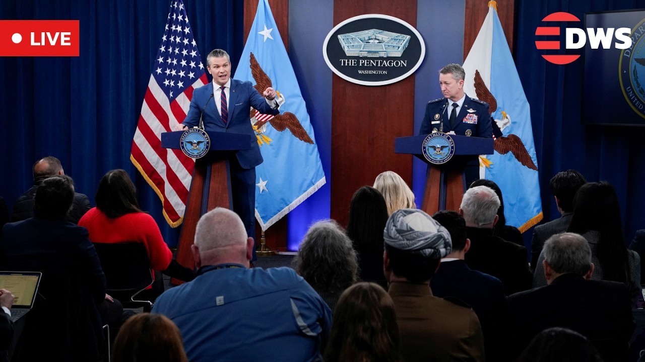 LIVE: Pete Hegseth and Dan Caine Address Media on War in Iran | AC1G