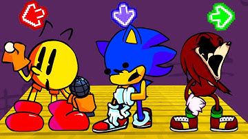 FNF Character Test - Gameplay vs Playground - Sonic, Tails, Knuckles