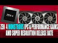 Zen 4 MONSTROUS IPC &amp; Performance Gains | AMD&#39;s DLSS Like Super Resolution Release Date