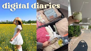 DIGITAL DIARIES: waking up at 5am, unfortunate events, flower fields, chatty vlog