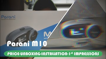 PARANI M10|SENA | Affordable Bluetooth Intercom | UNBOXING,INSTALLATION | SMK Helmet, AGV Helmet