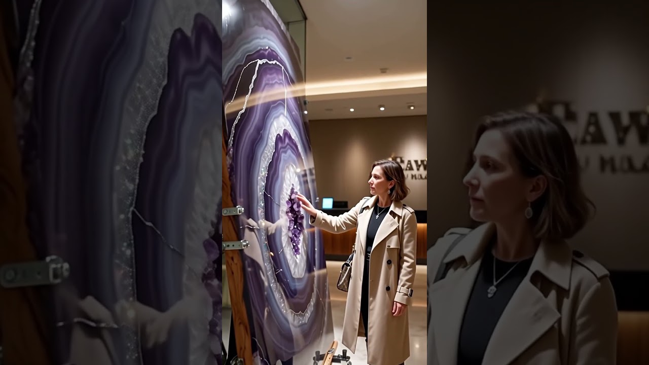 The Geode Inspired Resin Wall Art