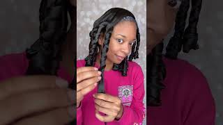 Heatless Curls with Natural Hair  #naturalhairstyles #hairtutorial