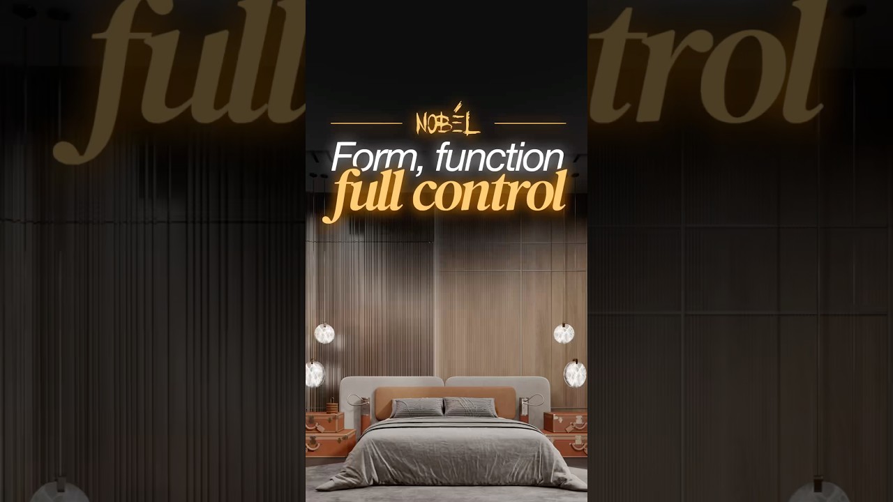 Bespoke Nobel elements in every room—lighting, sockets, switches crafted for this space.
