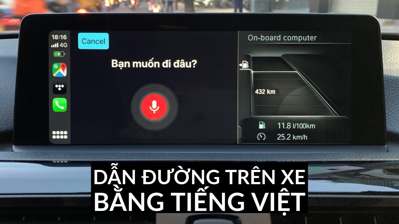 Dùng giọng nói để đưa địa chỉ dẫn đường trên xe