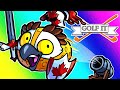 Golf-it Funny Moments - Racing Takeshi's Castle!