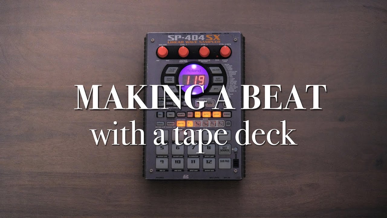 Making a beat with only my tape deck - YouTube