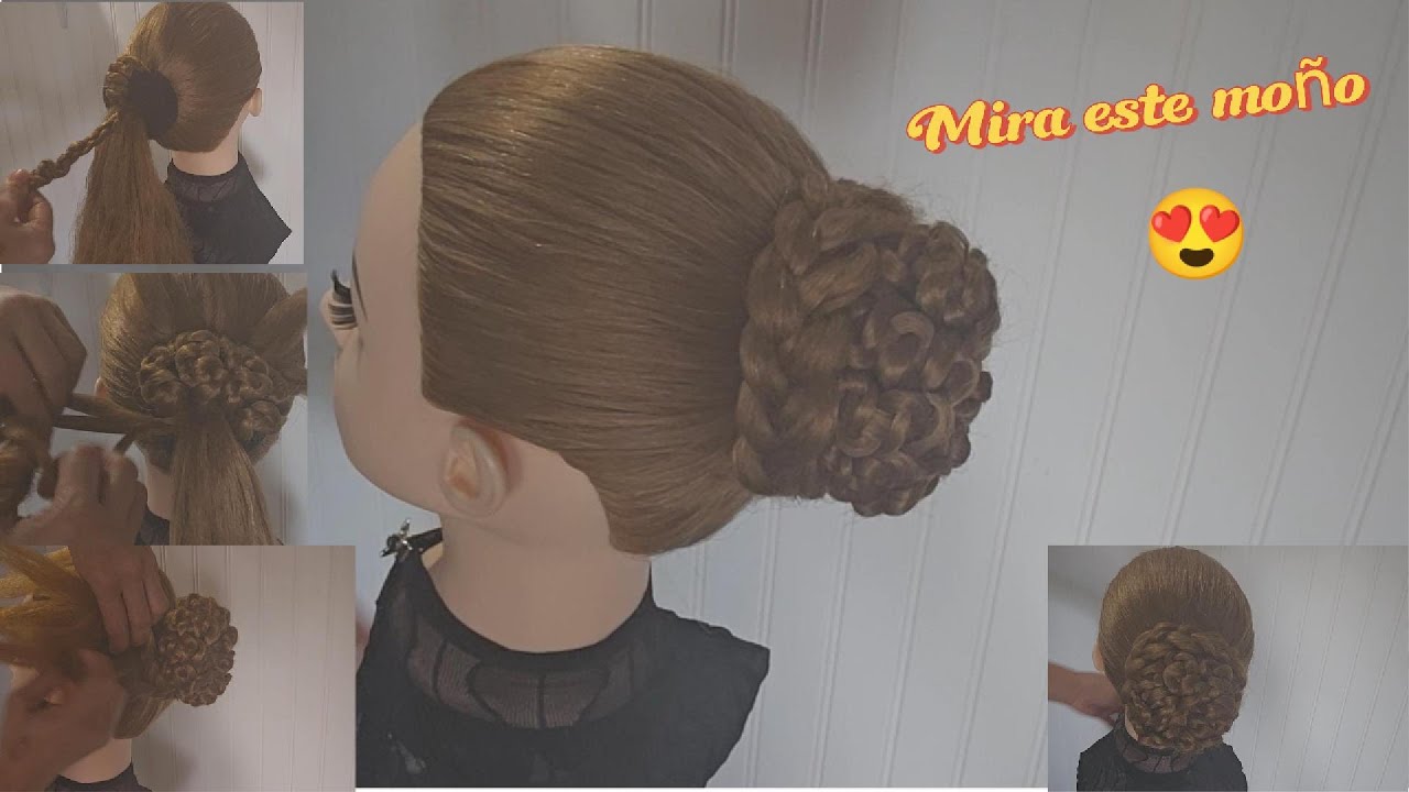 ✨ **Moño alto con trenzas que estiliza /✨High bun with braids that slims**