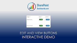 SharePoint Shorts View Formatting Edit Button and View Button Interactive Demo