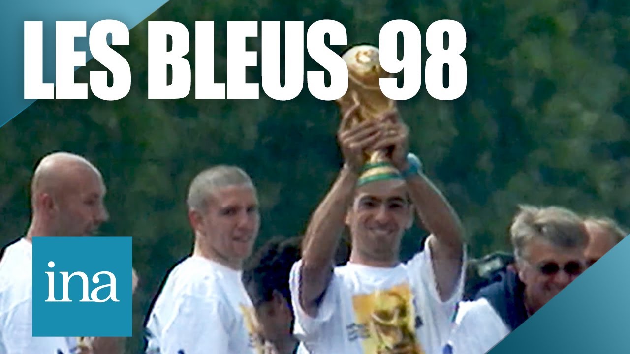 1998 : Les bleus sur les Champs-Elysées avec la coupe du Monde