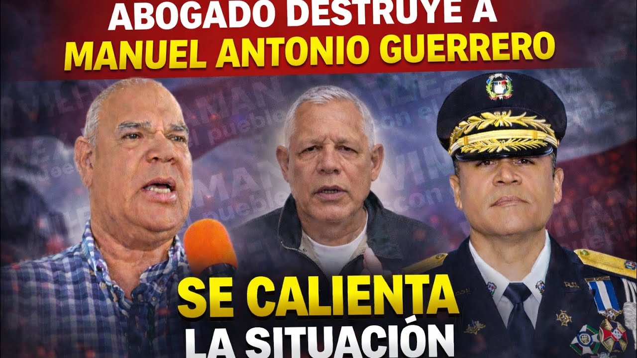 polémica Manuel Antonio Guerrero y el nuevo director de lo Policia  modesto cruz Cruz