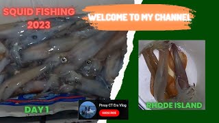 NON-STOP ACTION IN SQUID FISHING AT RI @pinoyctersvlog#rhodeisland  #squid #fishing