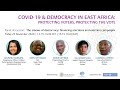COVID-19 & DEMOCRACY IN EAST AFRICA CONFERENCE: Financing elections and election campaigns