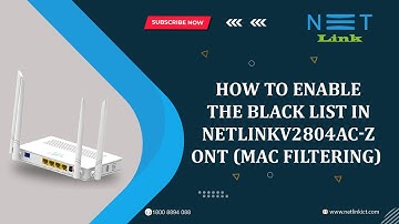 How to enable the black list in Netlink V2804AC-Z ONT(MAC FILTERING) informative video178
