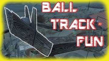 Fallout 4 - Playing with Balls......And Tracks - Huge Ball Track Contraption!