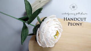 [Felt Flower] Let's make hand cut felt Peony short preview madebynaomY