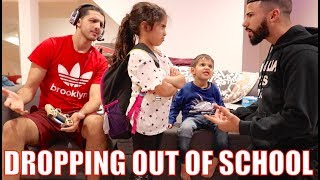 6 Year Old Wants To Drop Out Of School PRANK!!