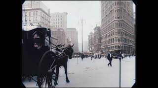 4k, 60 fps A Trip Through New York City in 1911