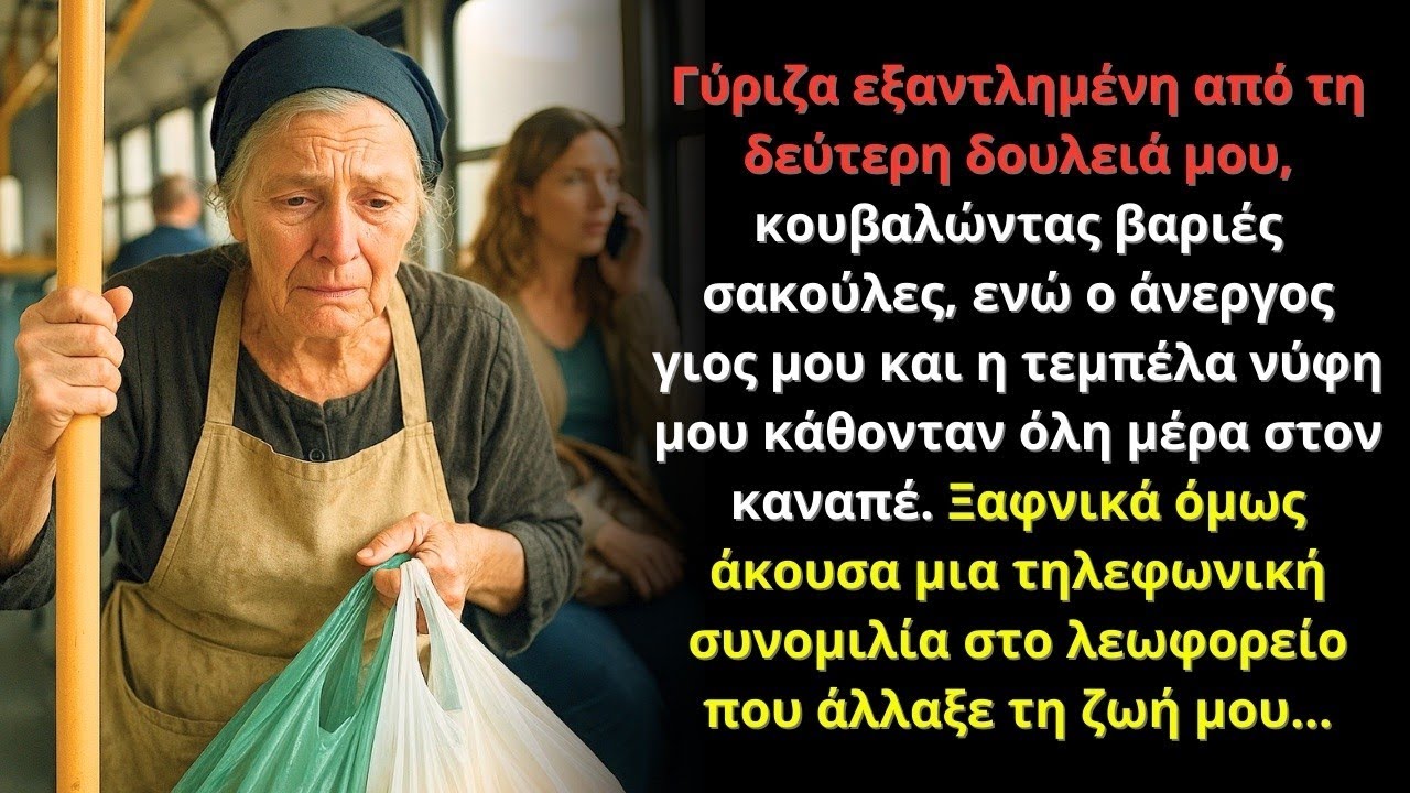 Γύριζα εξαντλημένη από τη δεύτερη δουλειά… ώσπου στο λεωφορείο άκουσα κάτι που άλλαξε τη ζωή μου