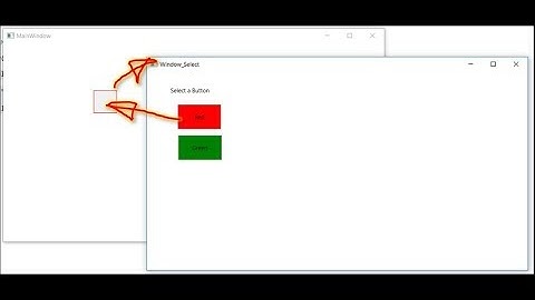 WPF Open Selection Window with Argument and Select Handle