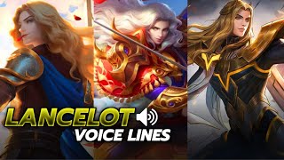 Lancelot Voice lines & Title - Old Lancelot, Revamp, Royal Matador and Swordmaster #MobileLegends